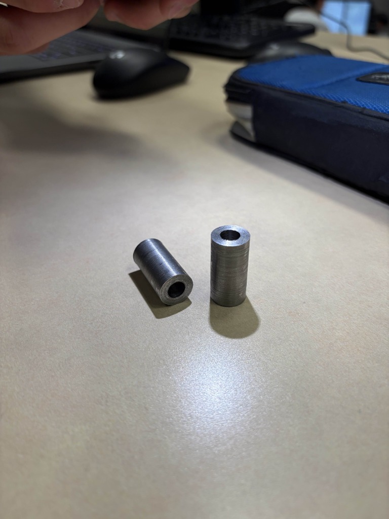 Machined spacers and bushings